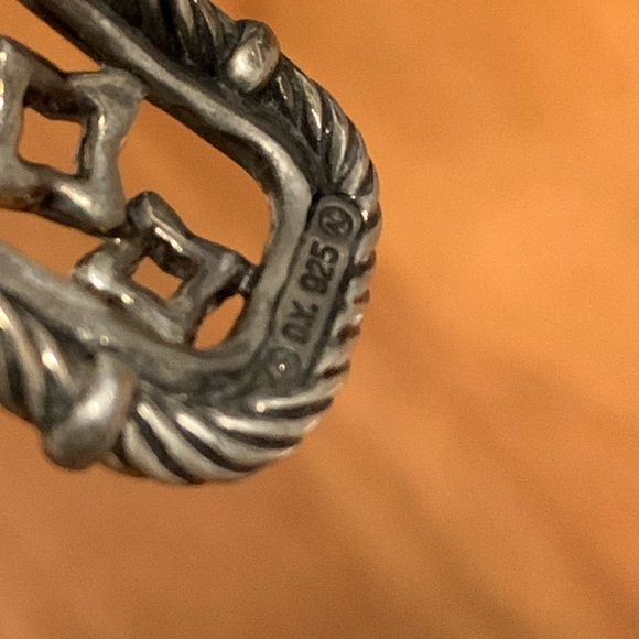 Authentic David Yurman Diamond Quatrefoil Cuff Bracelet - Picture 11 of 12